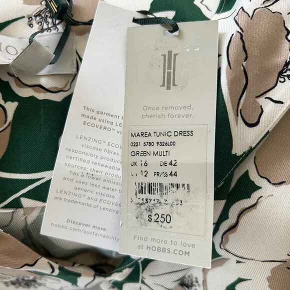 Hobbs London Marea Floral Tunic Dress, Size 12 - Picture 11 of 15